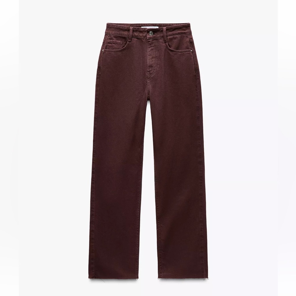 Zara Women’s High Waist Straight Ankle Jeans